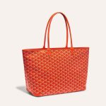 Goyard Artois Tote MM Orange Goyardine Canvas & Chevroches Calfskin Palladium Hardware - Image 2